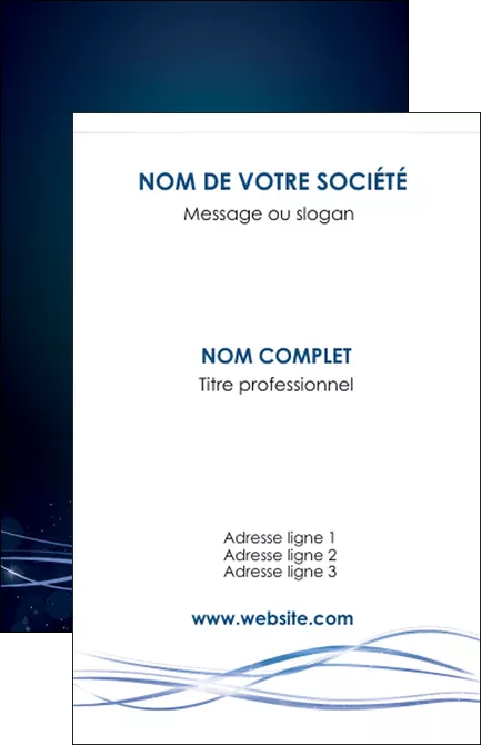 faire modele a imprimer carte de visite fond  bleu couleurs froides structure en bleu MIFBE72342