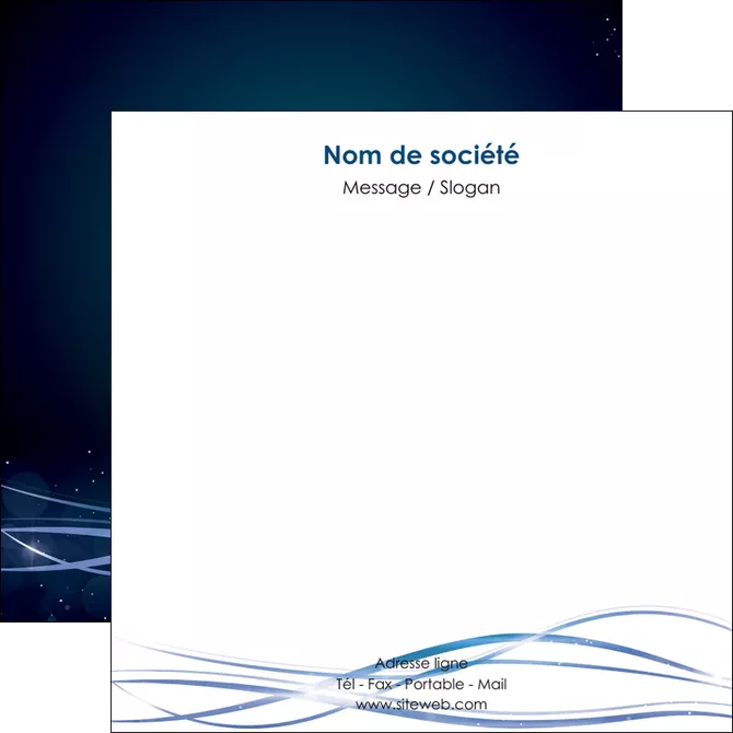 personnaliser modele de flyers fond  bleu couleurs froides structure en bleu MLGI72366