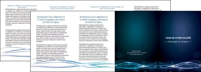 modele en ligne depliant 4 volets  8 pages  fond  bleu couleurs froides structure en bleu MLGI72380