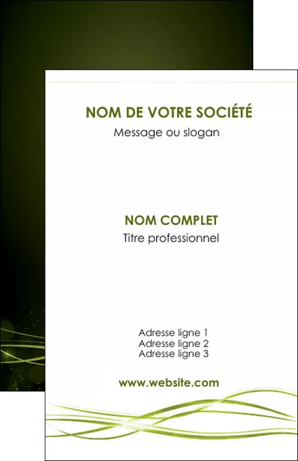 imprimerie carte de visite fond vert structure en vert abstrait MLGI72394