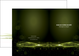 creation graphique en ligne pochette a rabat fond vert structure en vert abstrait MIF72398