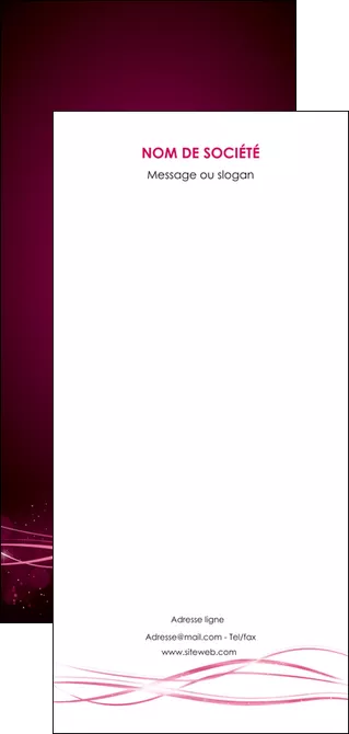 creation graphique en ligne flyers rose rose fushia couleur MIFCH72486