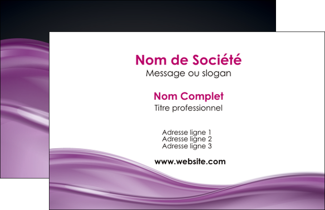 faire carte de visite web design violet fond violet couleur MLGI72502