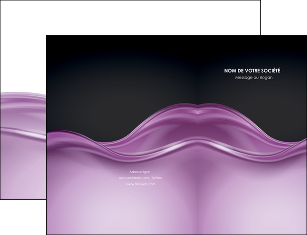 creation graphique en ligne pochette a rabat web design violet fond violet couleur MLGI72514