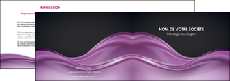realiser depliant 2 volets  4 pages  web design violet fond violet couleur MLIP72520