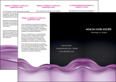 maquette en ligne a personnaliser depliant 3 volets  6 pages  web design violet fond violet couleur MLIP72528
