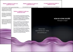 maquette en ligne a personnaliser depliant 3 volets  6 pages  web design violet fond violet couleur MLGI72528