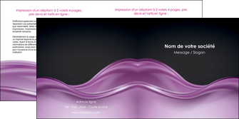 personnaliser modele de depliant 2 volets  4 pages  web design violet fond violet couleur MLIP72532