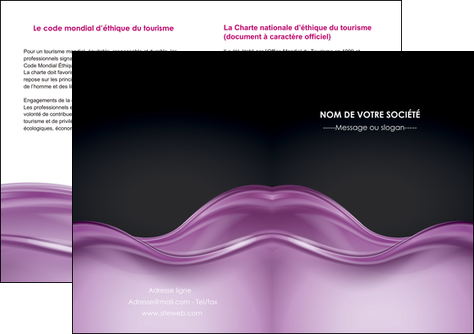 personnaliser modele de depliant 2 volets  4 pages  web design violet fond violet couleur MLGI72542
