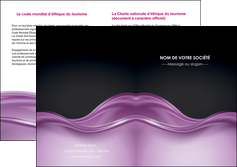 personnaliser modele de depliant 2 volets  4 pages  web design violet fond violet couleur MLGI72542