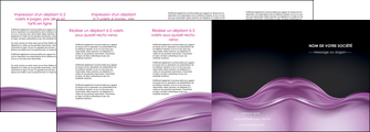 imprimer depliant 4 volets  8 pages  web design violet fond violet couleur MLIP72546