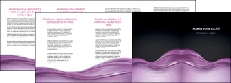 imprimer depliant 4 volets  8 pages  web design violet fond violet couleur MLGI72546