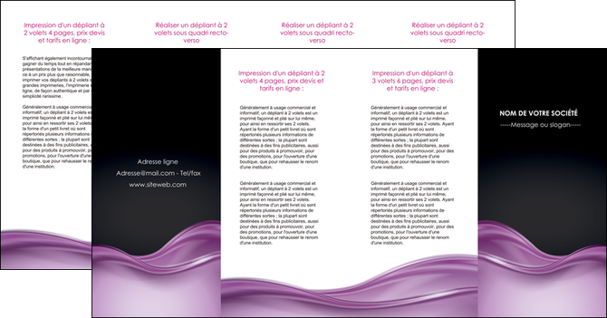 modele depliant 4 volets  8 pages  web design violet fond violet couleur MLIP72550