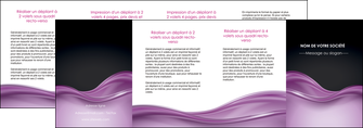 modele en ligne depliant 4 volets  8 pages  web design violet fond violet couleur MLIP72552