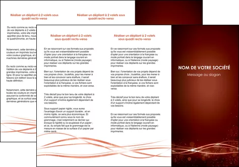 exemple depliant 3 volets  6 pages  rouge couleur couleurs MLIGLU72752