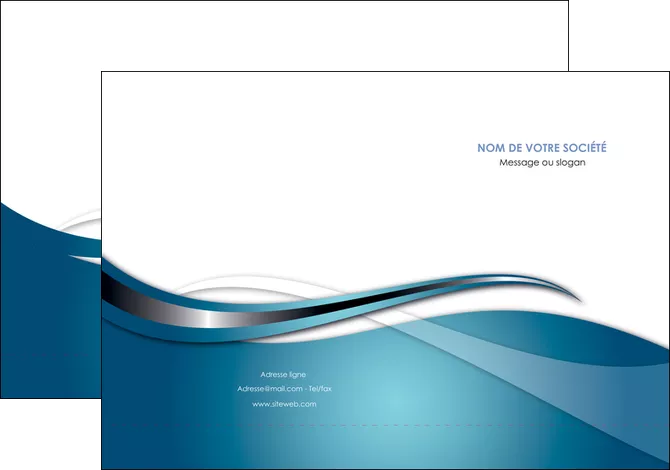 creer modele en ligne pochette a rabat web design bleu fond bleu couleurs froides MLGI72792