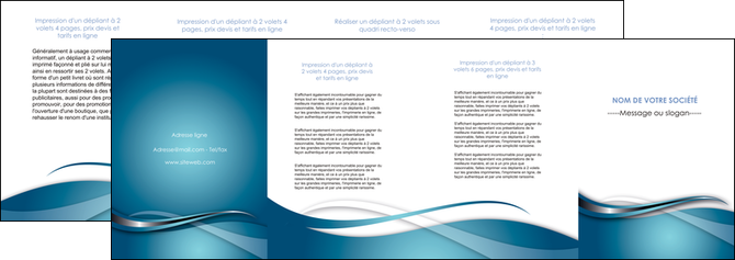 creation graphique en ligne depliant 4 volets  8 pages  web design bleu fond bleu couleurs froides MLIP72820
