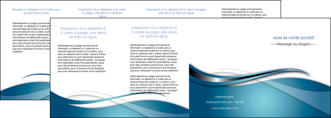 creation graphique en ligne depliant 4 volets  8 pages  web design bleu fond bleu couleurs froides MLGI72826