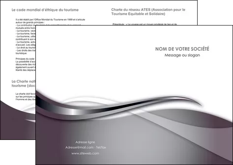 personnaliser modele de depliant 2 volets  4 pages  web design gris fond gris noir MLGI72958
