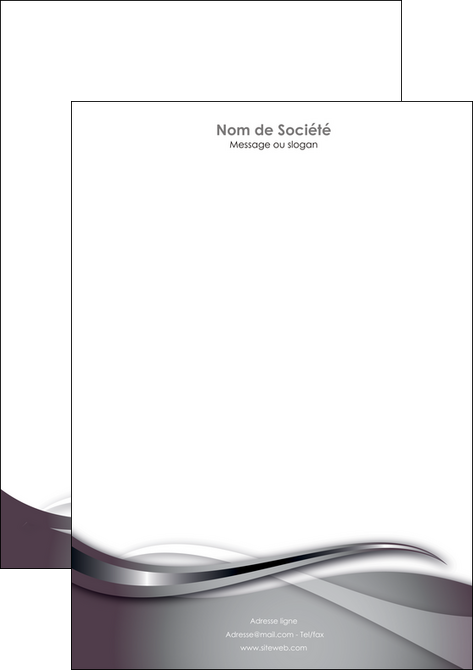 maquette en ligne a personnaliser tete de lettre web design gris fond gris noir MLGI72984