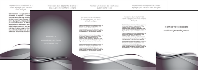 exemple depliant 4 volets  8 pages  web design gris fond gris noir MLGI72994