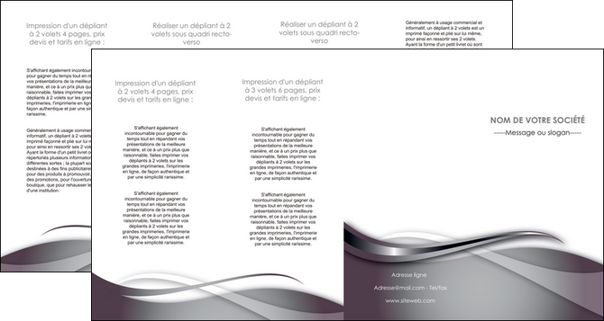 cree depliant 4 volets  8 pages  web design gris fond gris noir MLGI72998