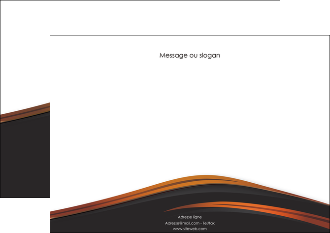 maquette en ligne a personnaliser affiche web design gris fond gris orange MLGI73600