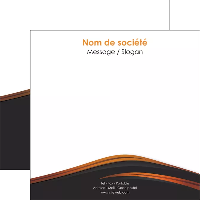 impression flyers web design gris fond gris orange MLGI73610