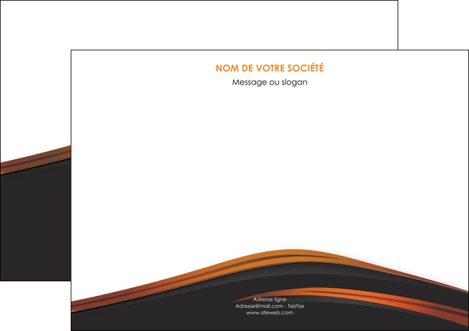 exemple flyers web design gris fond gris orange MLGI73612