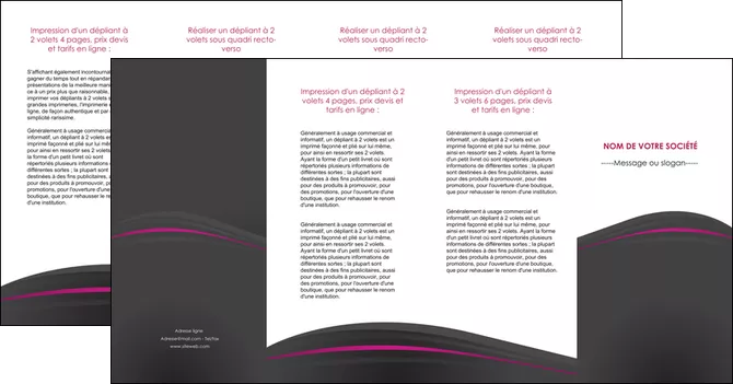 impression depliant 4 volets  8 pages  reseaux texture contexture structure MIFLU73684