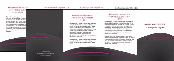 exemple depliant 4 volets  8 pages  reseaux texture contexture structure MID73686