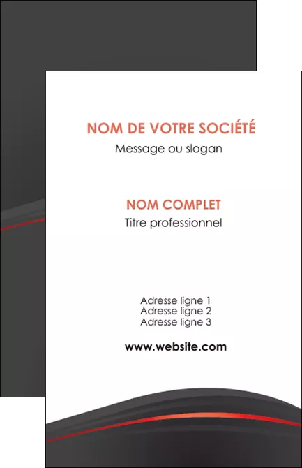 imprimerie carte de visite web design gris fond gris gris metallise MLGI73958