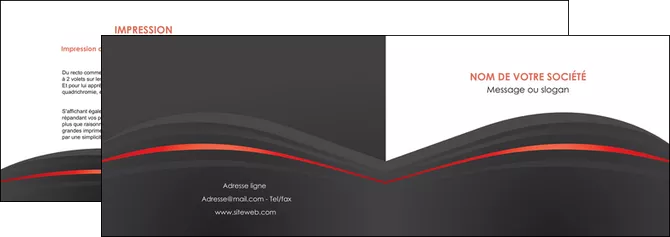 creer modele en ligne depliant 2 volets  4 pages  web design gris fond gris gris metallise MLGI73964