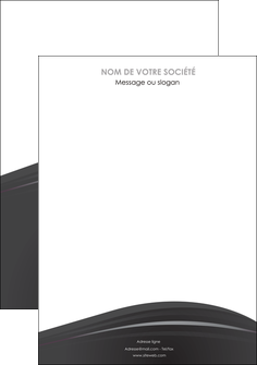imprimer affiche restaurant menu noir blanc MIF74002
