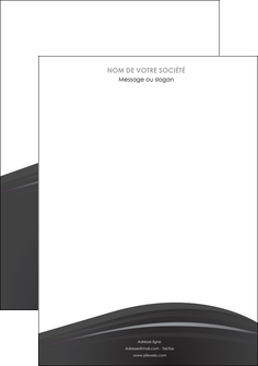 maquette en ligne a personnaliser affiche restaurant menu noir blanc MIFCH74004