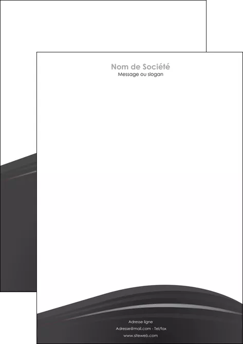 modele tete de lettre restaurant menu noir blanc MLGI74032