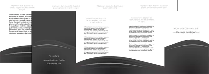 personnaliser modele de depliant 4 volets  8 pages  restaurant menu noir blanc MLGI74042