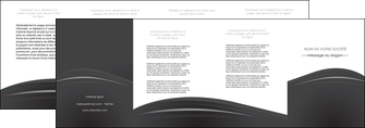 personnaliser modele de depliant 4 volets  8 pages  restaurant menu noir blanc MIS74042