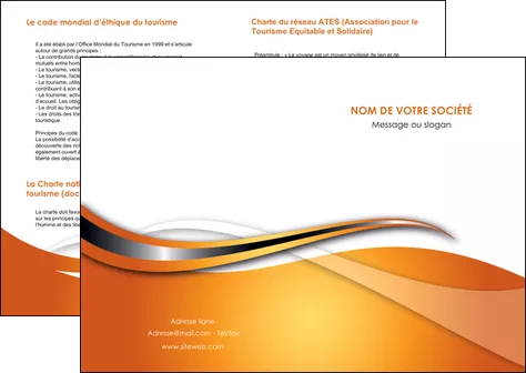 realiser depliant 2 volets  4 pages  web design texture contexture structure MIFCH74162