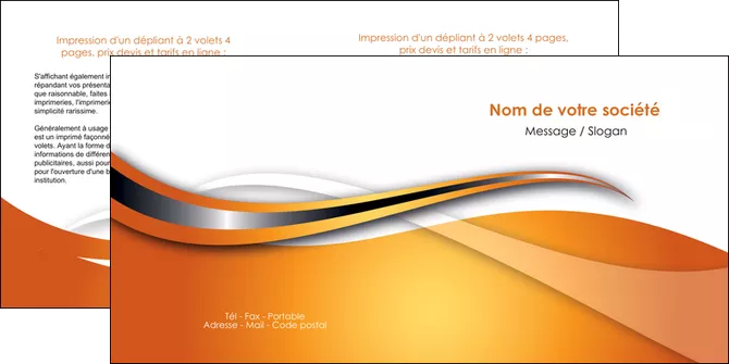 faire modele a imprimer depliant 2 volets  4 pages  web design texture contexture structure MIFCH74186