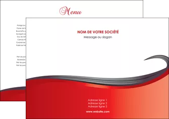 cree set de table web design rouge fond rouge bande MIFBE74382