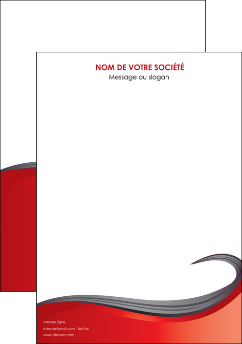 realiser affiche web design rouge fond rouge bande MLGI74384