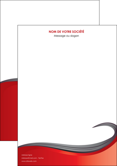 personnaliser maquette affiche web design rouge fond rouge bande MLGI74386