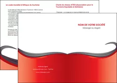 exemple depliant 2 volets  4 pages  web design rouge fond rouge bande MIFBE74388