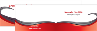 modele carte de visite web design rouge fond rouge bande MLIG74390