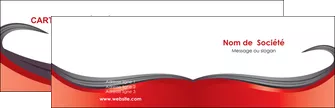 modele carte de visite web design rouge fond rouge bande MIFBE74390