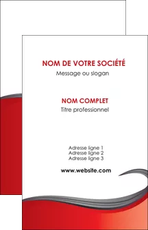 personnaliser modele de carte de visite web design rouge fond rouge bande MIFBE74392
