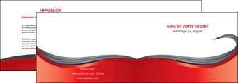 personnaliser modele de depliant 2 volets  4 pages  web design rouge fond rouge bande MLIG74398