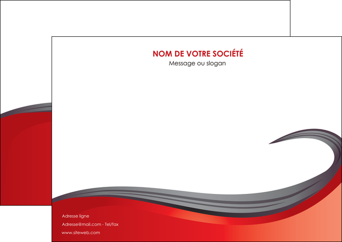 maquette en ligne a personnaliser affiche web design rouge fond rouge bande MLGI74400