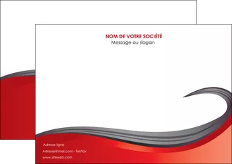 modele en ligne affiche web design rouge fond rouge bande MIFBE74406